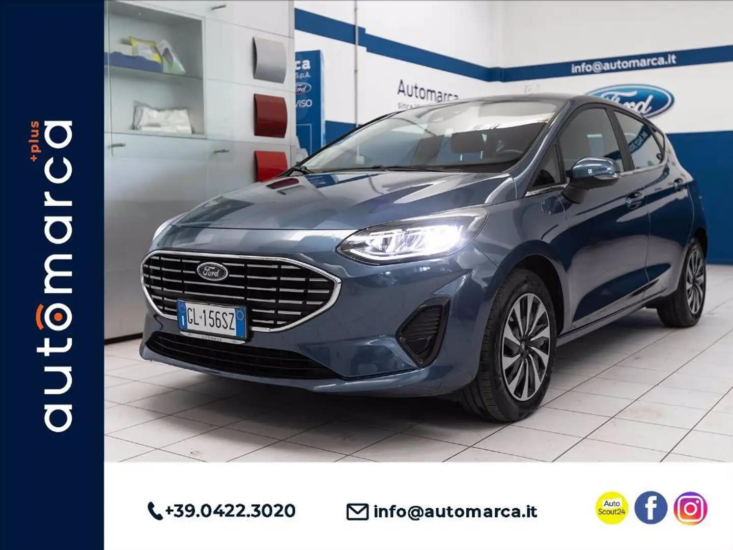 Ford Fiesta 5p 1.1 Titanium 75cv Blu/Azzurro - 1