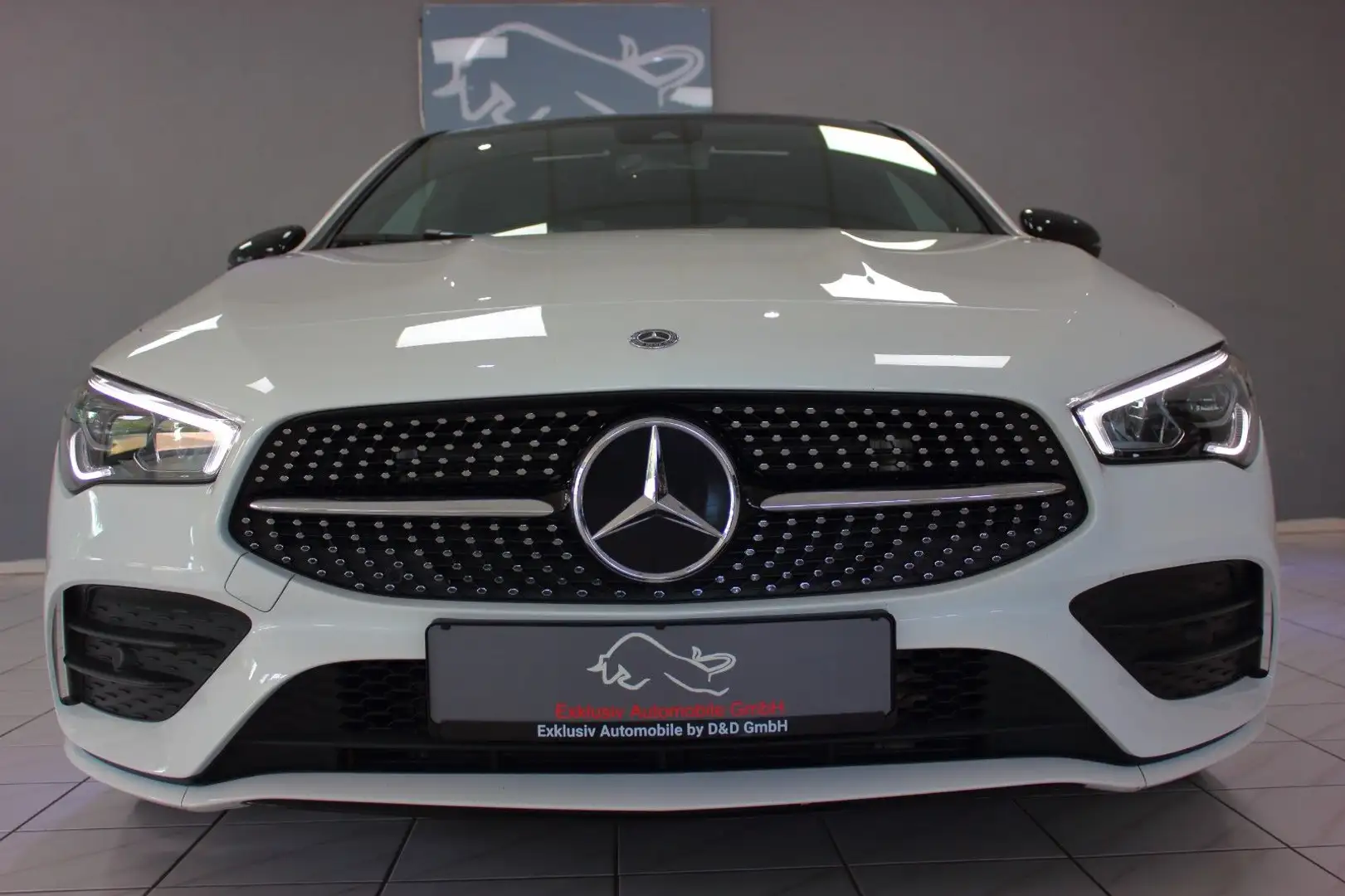 Mercedes-Benz CLA 220 Cpé 4M 7G AMG~DEUTSCH+UNFALLFREI+PANO~1H Blanc - 2