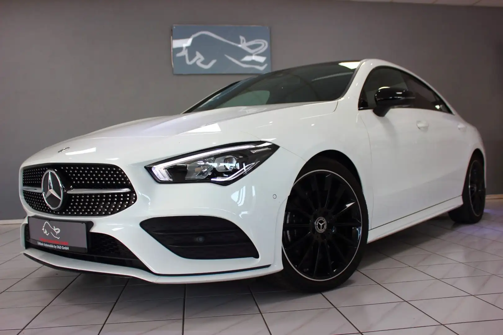 Mercedes-Benz CLA 220 Cpé 4M 7G AMG~DEUTSCH+UNFALLFREI+PANO~1H Blanc - 1