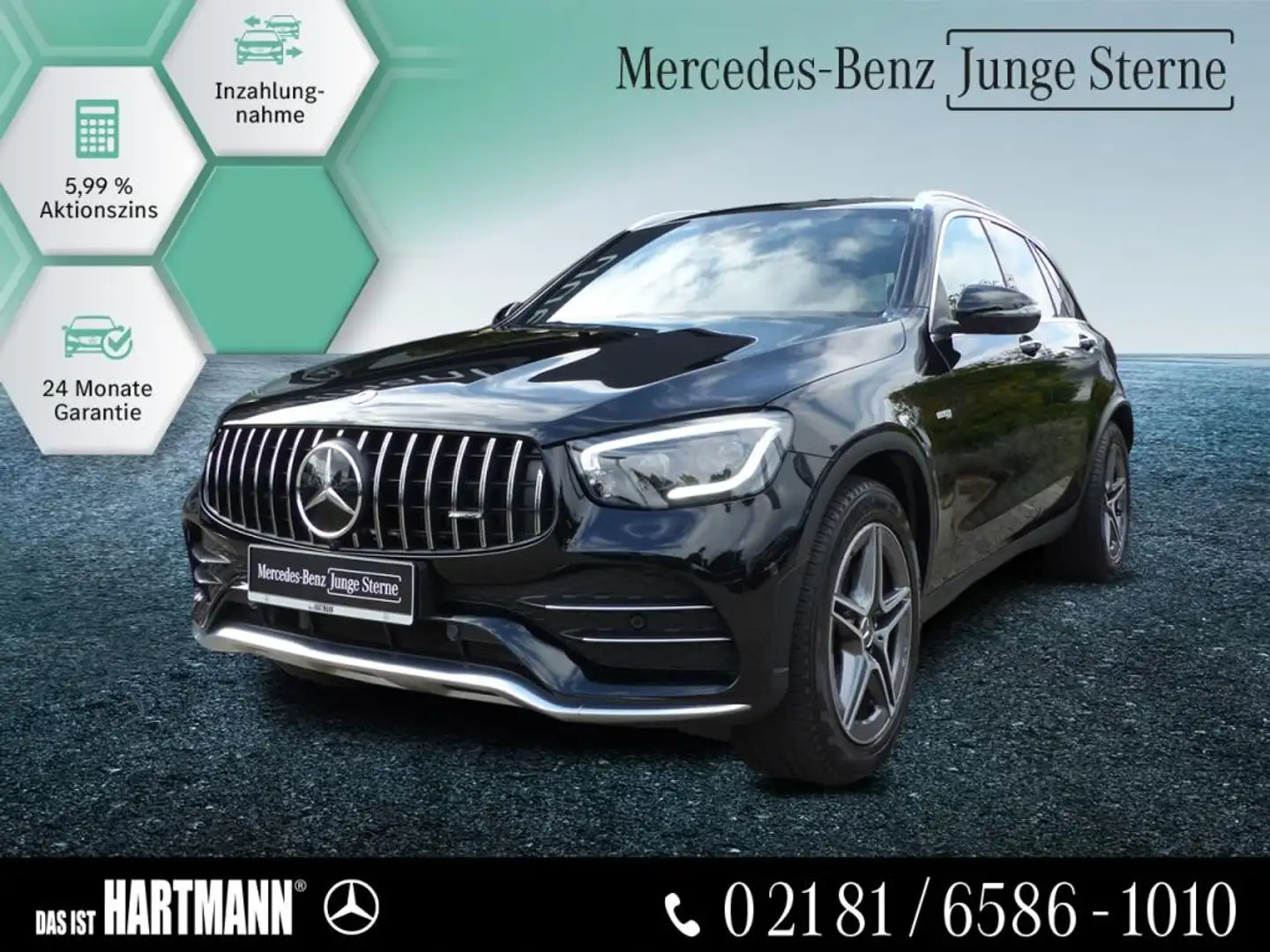 Mercedes-Benz GLC 43 AMG GLC 43 4M HUD+TOTWINK+DISTRO+MULTIBEA+360+MEMORY Schwarz - 1
