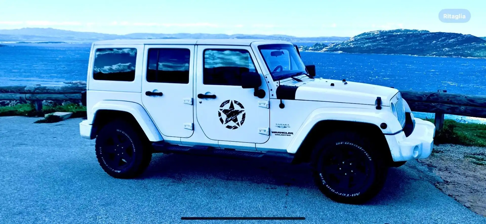 Jeep Wrangler Wrangler Unlimited 2.8 crd Sahara auto Bianco - 1