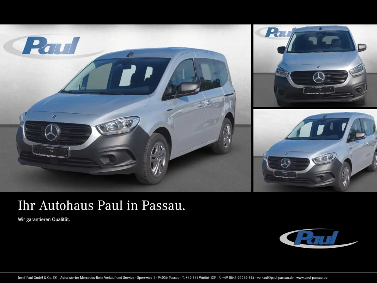 Mercedes-Benz Citan e Tourer PRO  MBUX+Kam+PTS+Tempomat+L&R Silber - 1