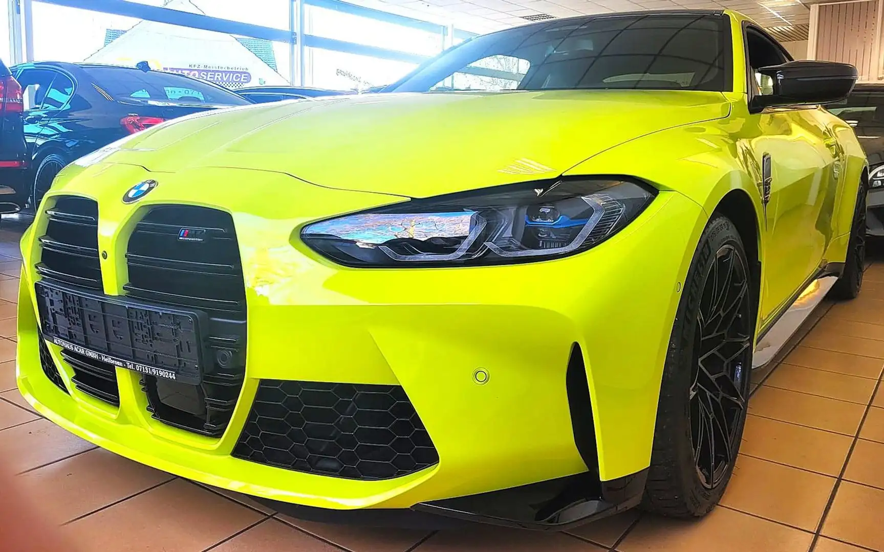 BMW M4 Competition Laser 360° ACC Digital H&K HuD Key-Go Gelb - 2