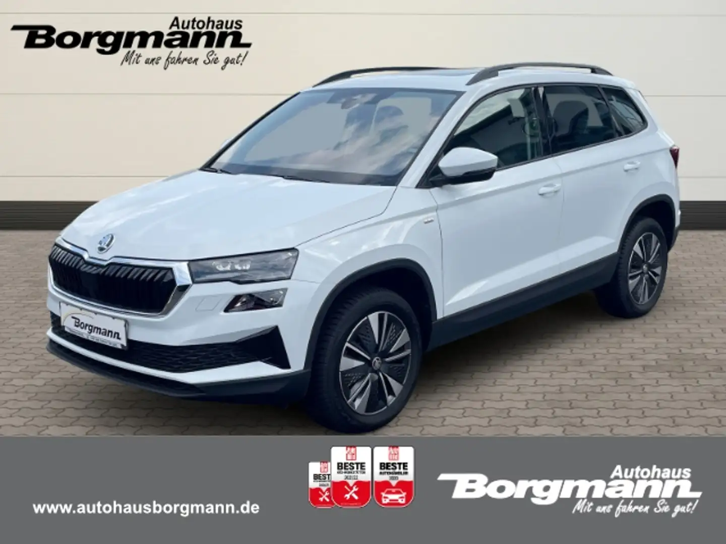 Skoda Karoq Tour 2.0 Panoramadach - Navi - Bluetooth - Keyless Weiß - 1