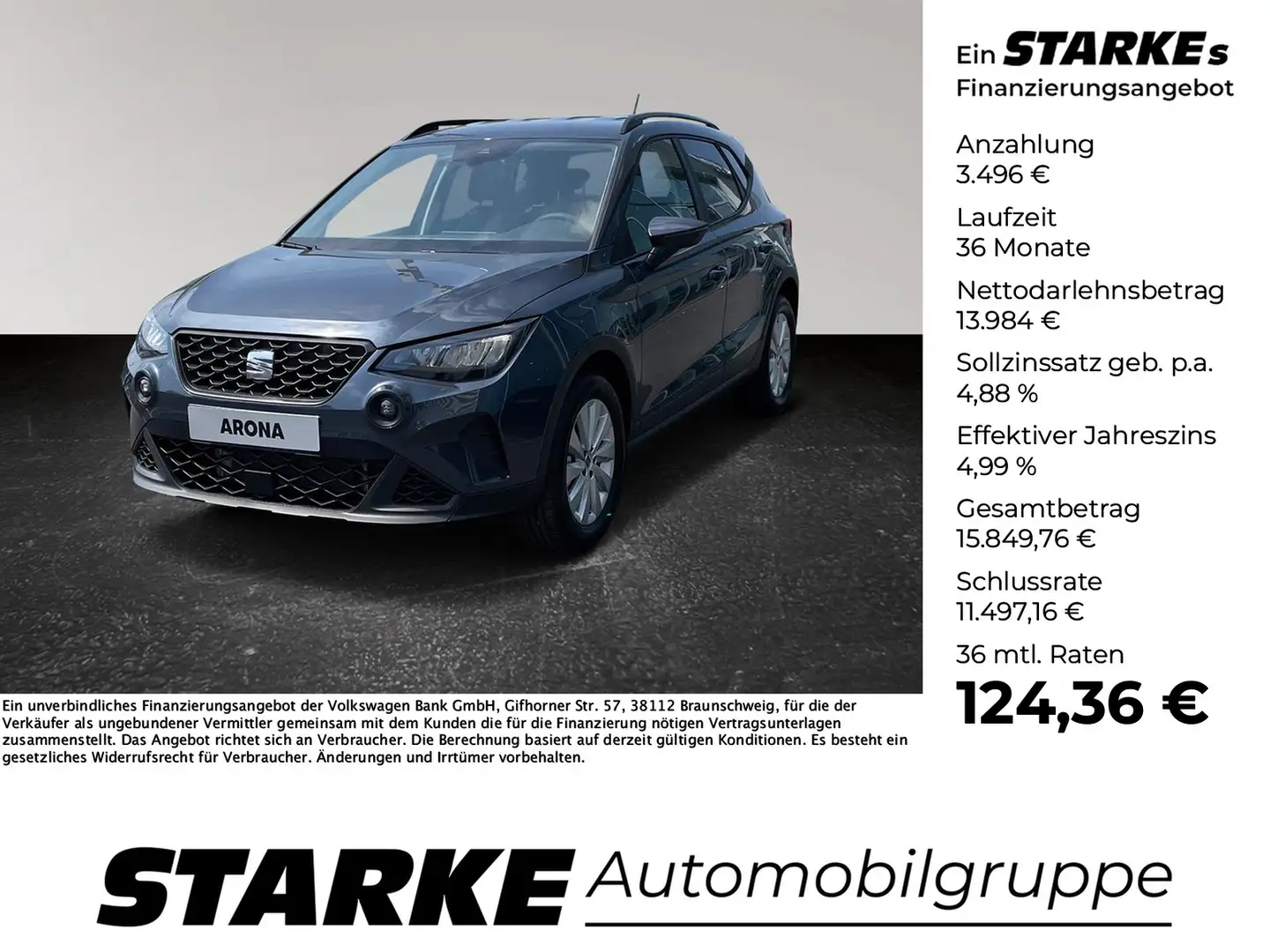 SEAT Arona 1.0 TSI Style Grau - 1