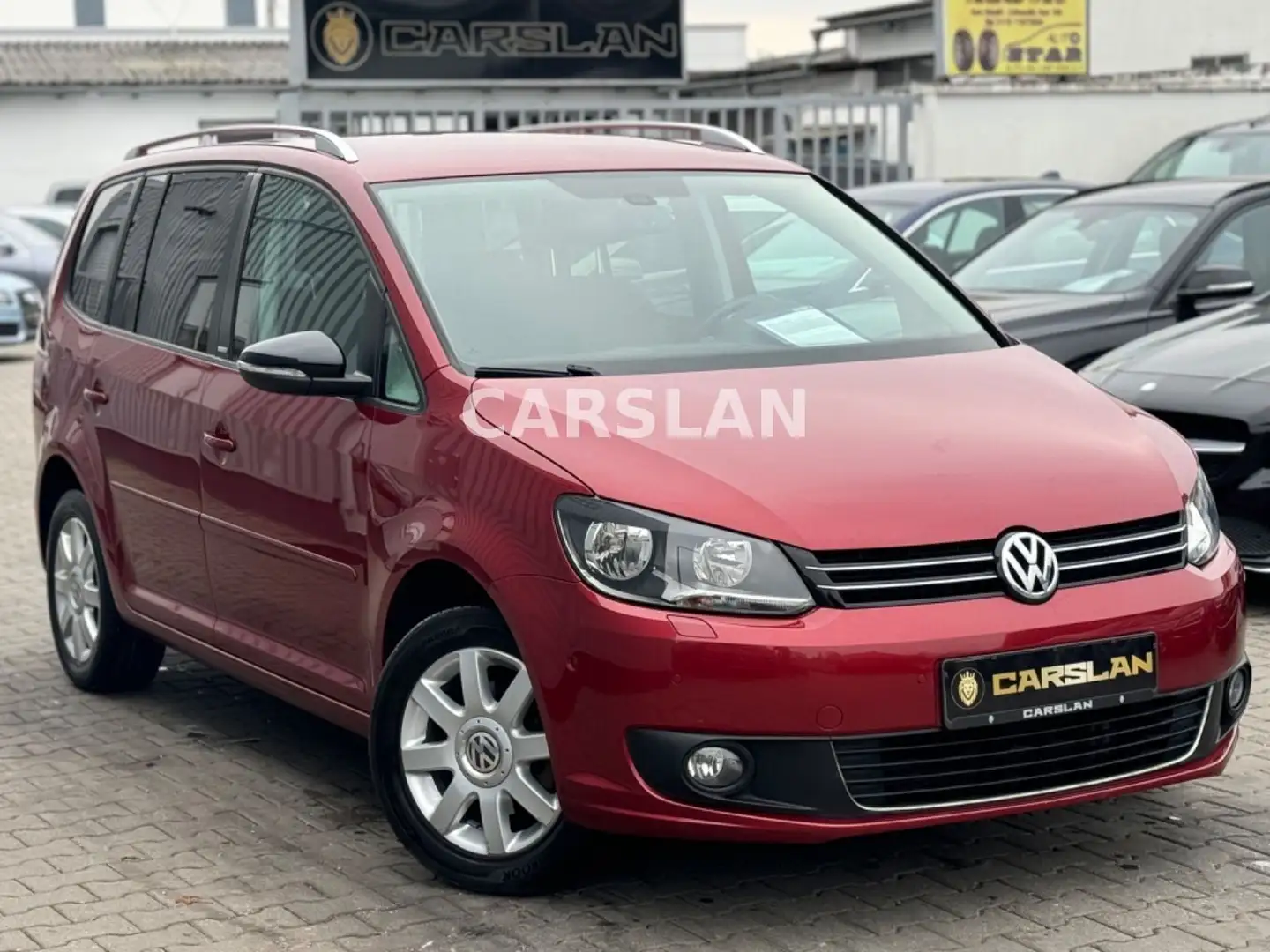 Volkswagen Touran 1.6 TDI STYLE 2.HAND+7-SITZER+NAVI+R.KAM Rot - 1