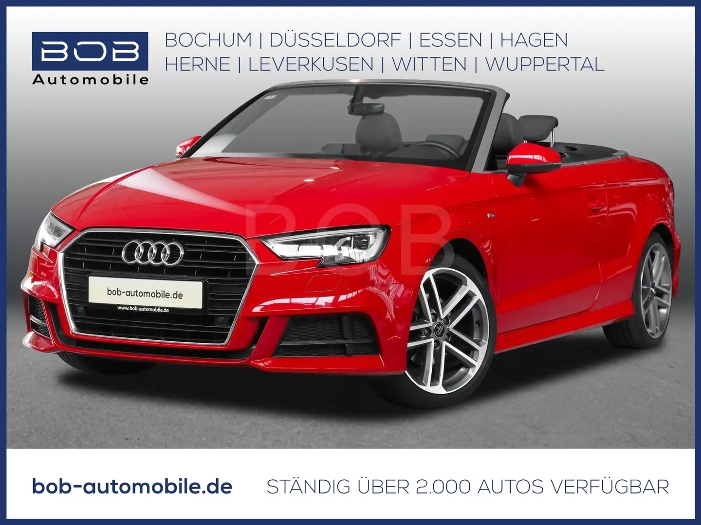 Audi A3 Cabriolet 1.4 TFSI Sport NAVI LED SHZ GRA BT Rouge - 1