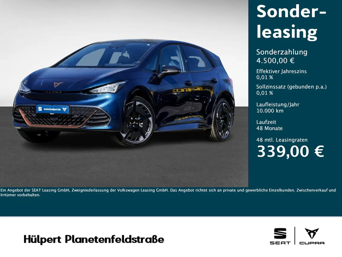 CUPRA Born EDITION DYNAMIC HUD PANO NAV ACC Blauw - 1