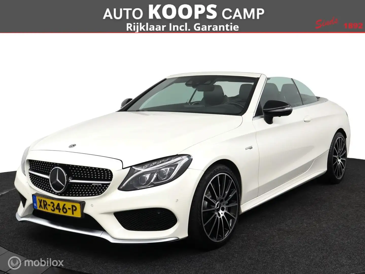 Mercedes-Benz C 43 AMG Cabriolet 4MATIC 367Pk Aut-9 | Zwart-leder | Stoel Wit - 1