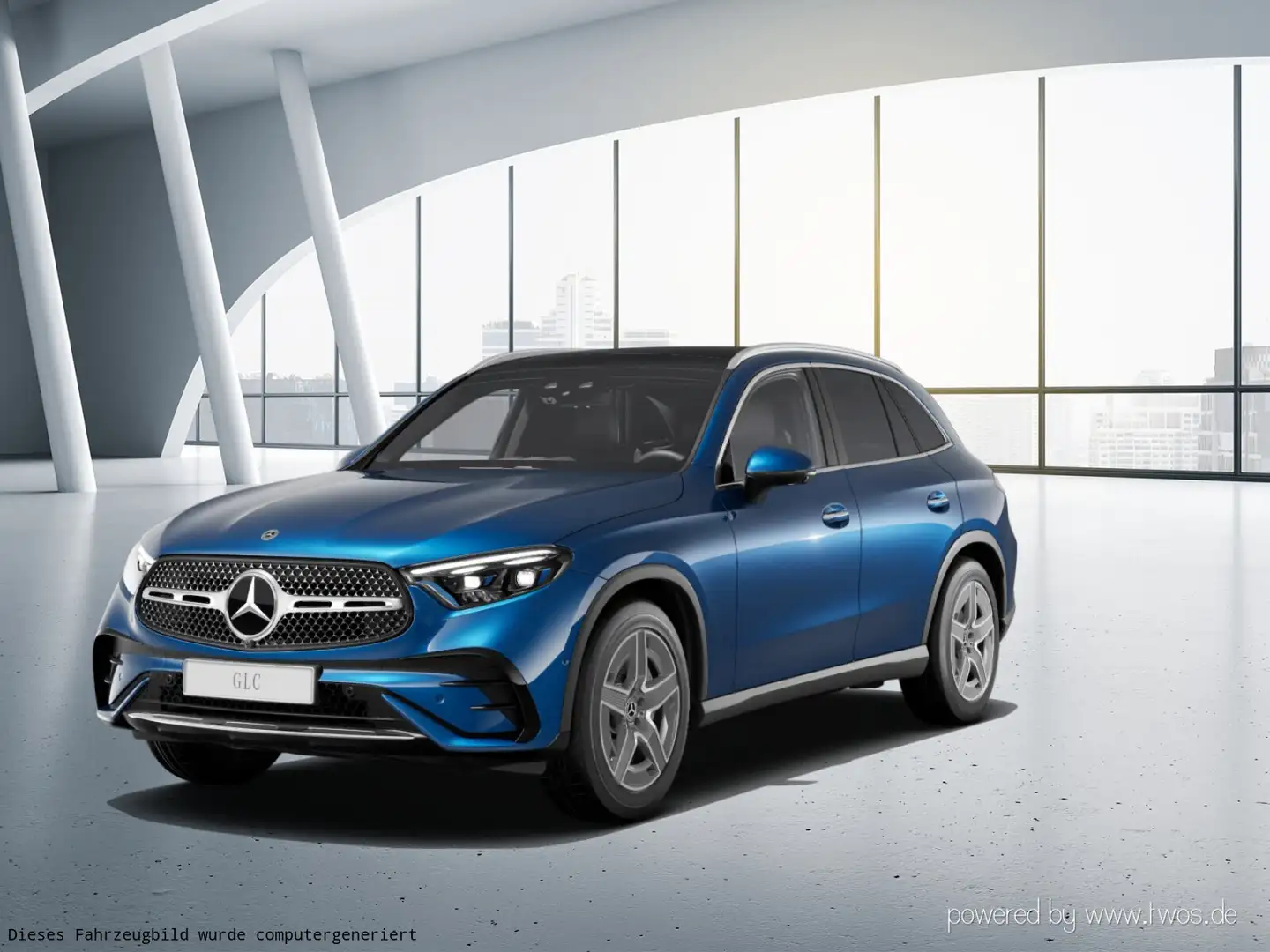 Mercedes-Benz GLC 450 GLC 450 d 4MATIC AMG Line Navi/Pano.-Dach/Styling Blau - 2