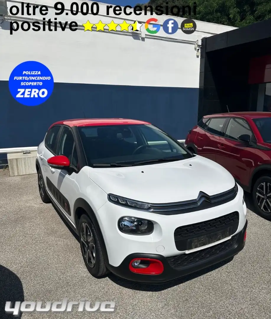 Citroen C3 PureTech 110 S&S Shine KM 22.250 Bianco - 1