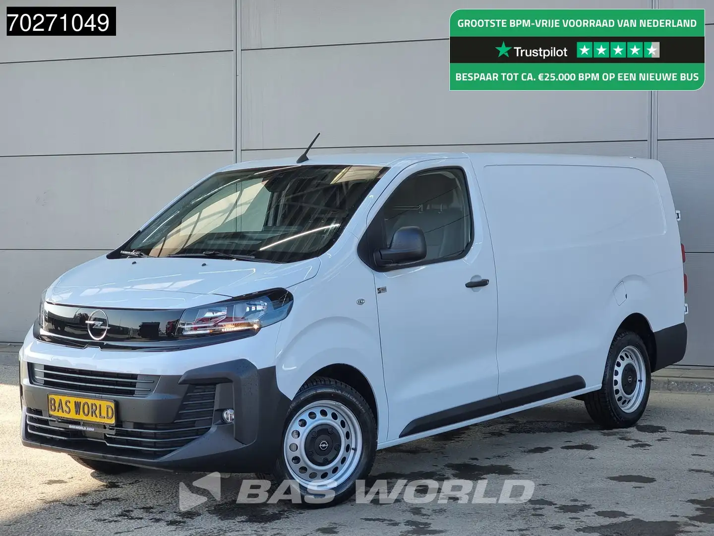 Opel Vivaro 120PK L3H1 2025model Navi Parkeersensoren Airco Cr Wit - 1