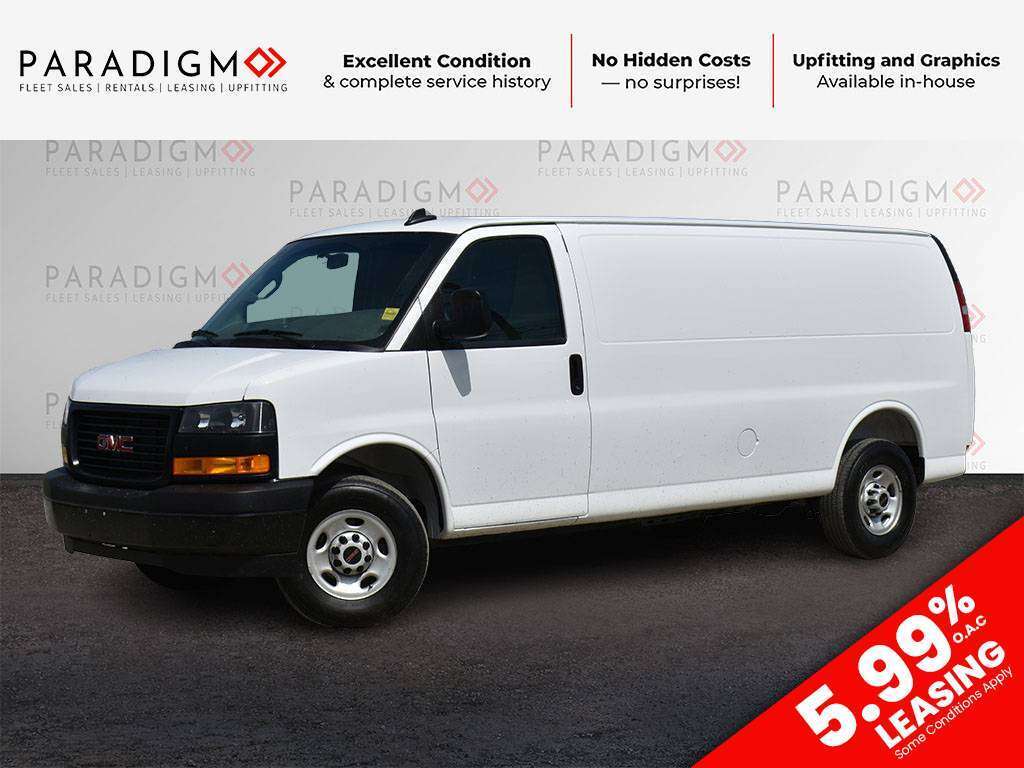 White 2025 GMC Savana Cargo Van Rear-Wheel Drive Automatic