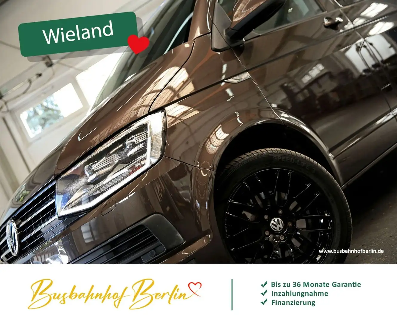 Volkswagen T6 Multivan Comfortline LED ACC AHK Navi 1.Hand Bruin - 2
