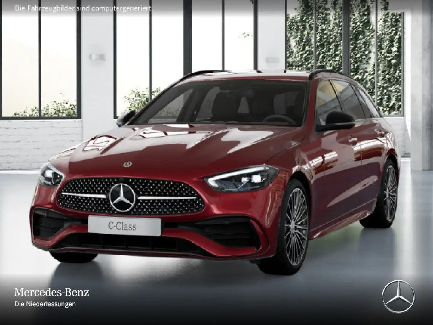 Mercedes-Benz C 220 d T 4M AMG+NIGHT+LED+KAMERA+19"+TOTW+KEYLESS Rouge - 2