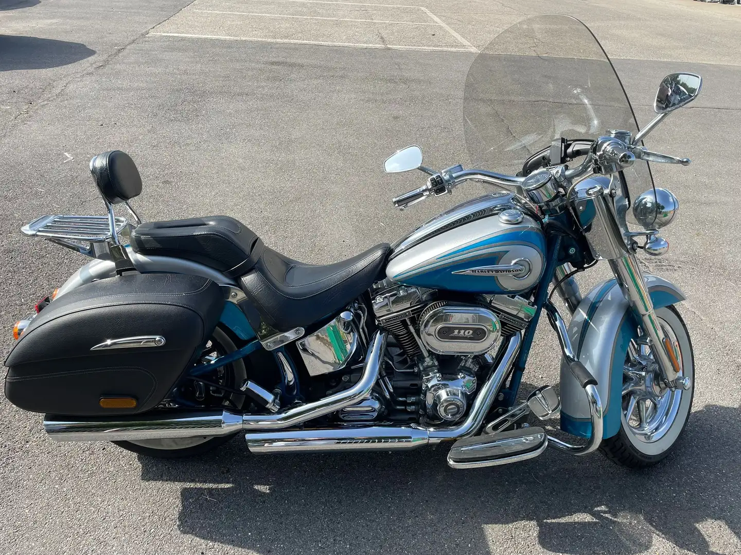 Harley-Davidson Softail CVO Softail Deluxe FLSTNSE Kék - 2