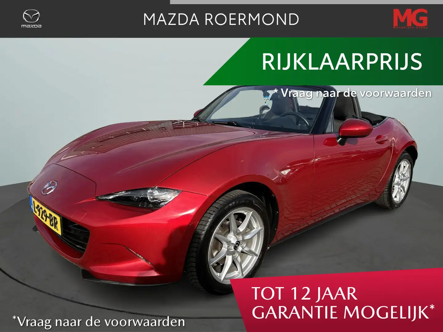 Mazda MX-5 1.5 SkyActiv-G 131 S Cabrio /ALL IN PRIJS Rood - 1
