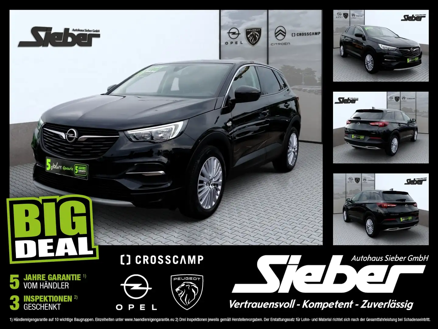 Opel Grandland 1.2 Turbo INNOVATION KAMERA*NAVI*SITZHZ Fekete - 1