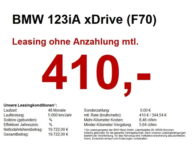 BMW 123 iA xDrive (F70) M Sport LiveCock.HUD.DriveAss