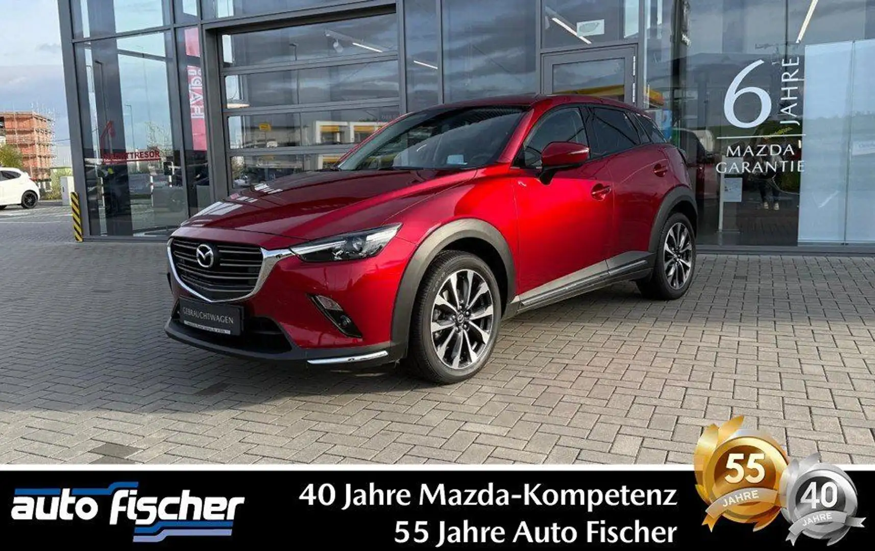 Mazda CX-3 2.0 (121PS) Autom. Sports-Line Nav CarPlay Rot - 1
