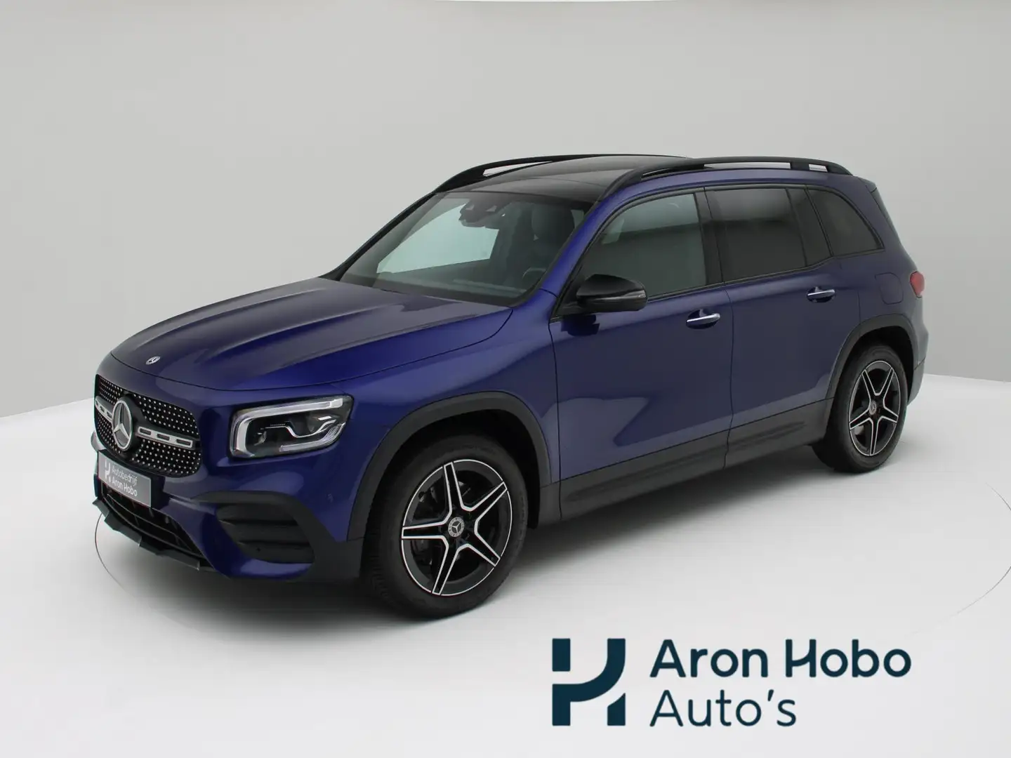 Mercedes-Benz GLB 200 AMG 7p. Pano, Memory, Trekhaak, KeylessGO, Sfeerve Blauw - 1