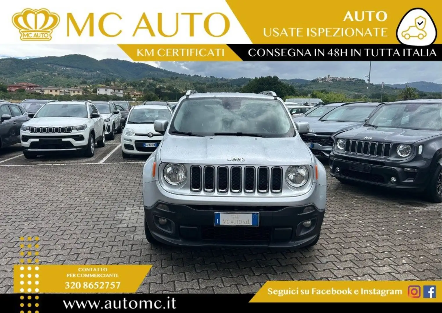 Jeep Renegade 2.0 Mjt 140CV 4WD Active Drive Limited Zilver - 2