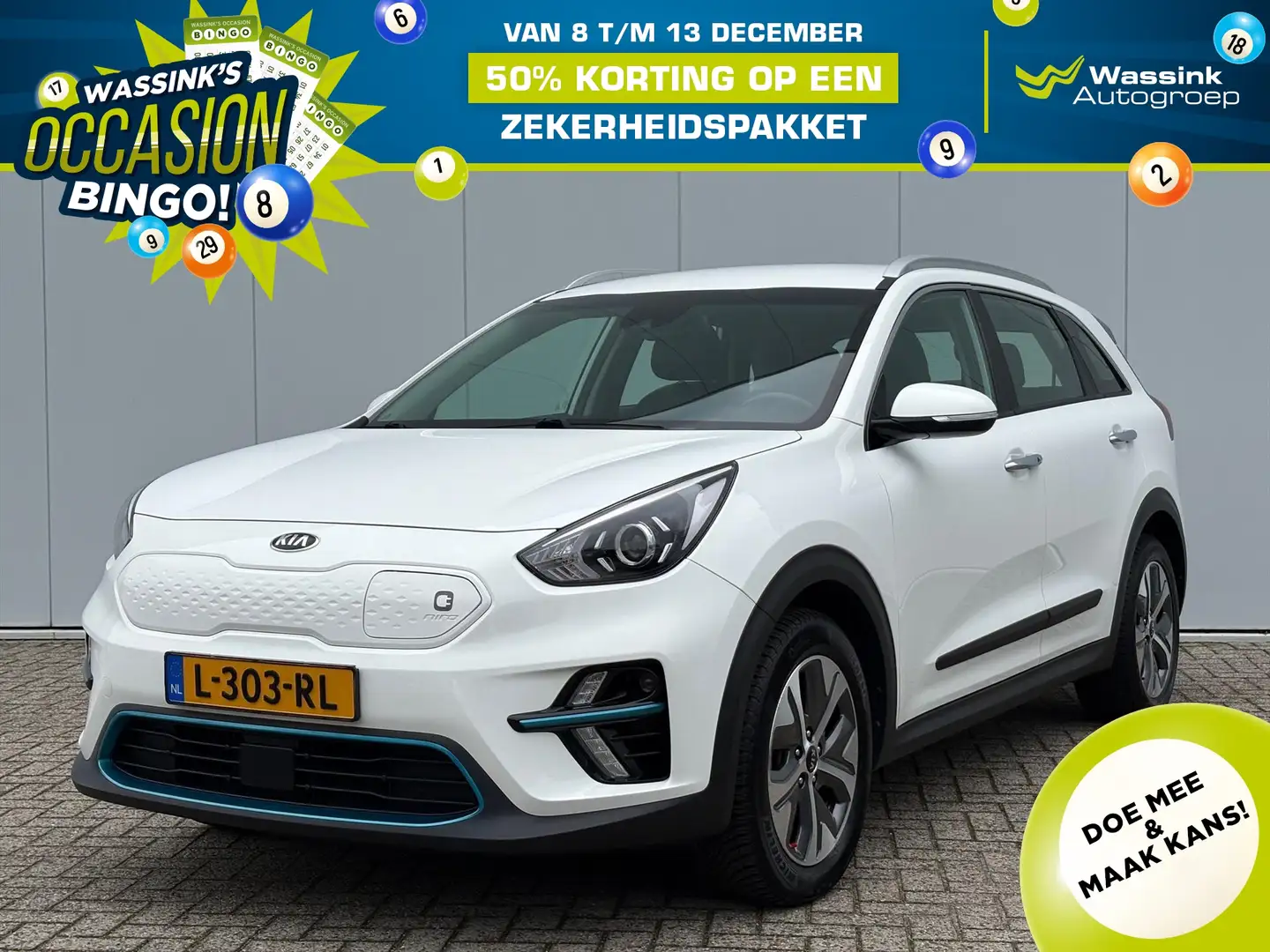 Kia e-Niro 64kWh 204pk Aut DynamicLine | Keyless | Camera | N Blanc - 1