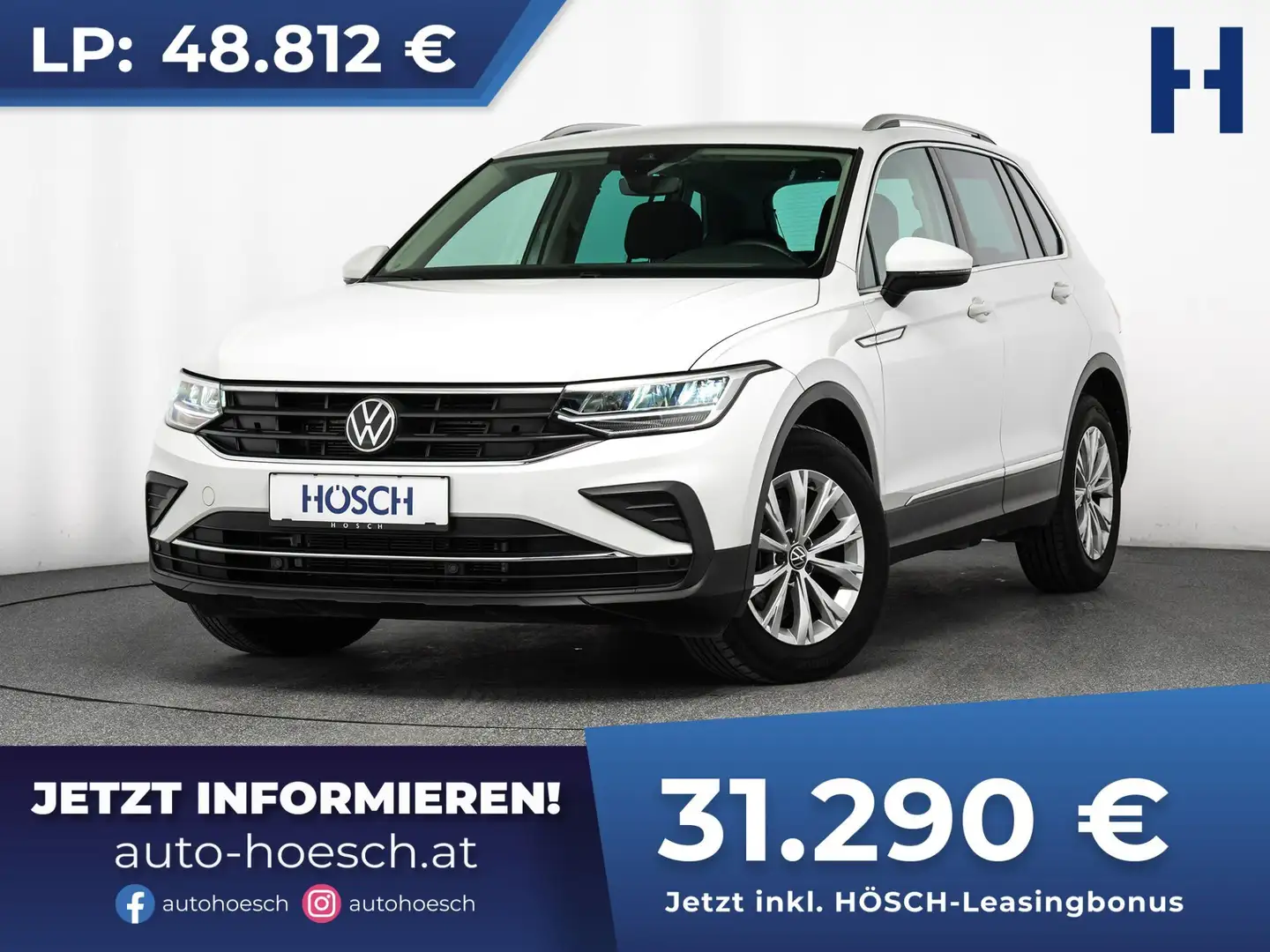 Volkswagen Tiguan Life TDI Aut. ASSISTENZ ACC LED MEGA-DEAL+++ Weiß - 1