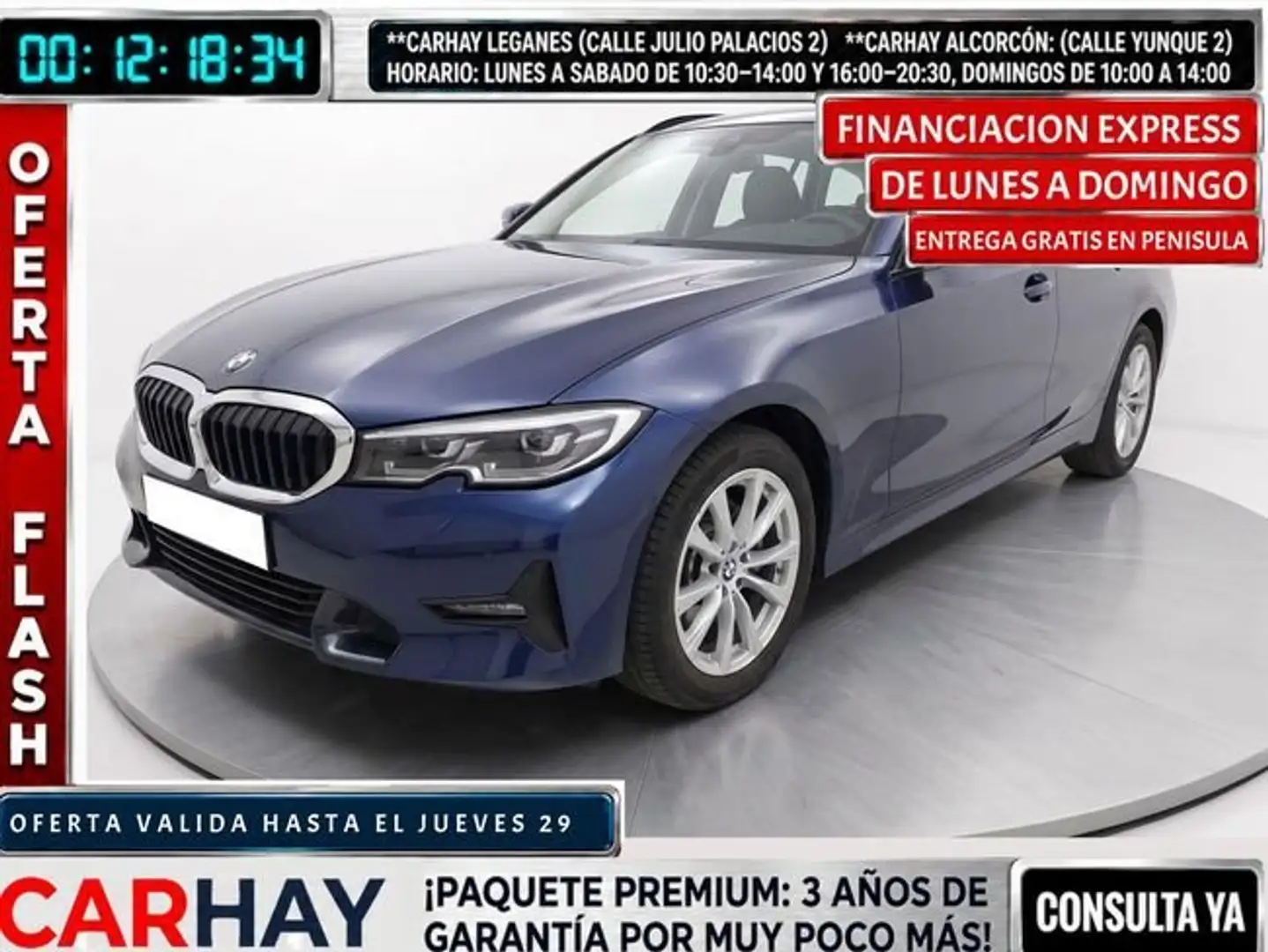 BMW 318 318d Touring Azul - 1