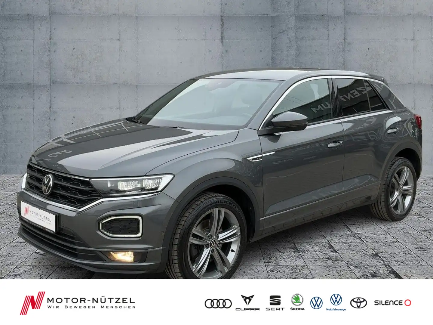 Volkswagen T-Roc 1.5 TSI R-LINE LED+NAV+ACC+SHZ+PDC+RFK+18" Grau - 1