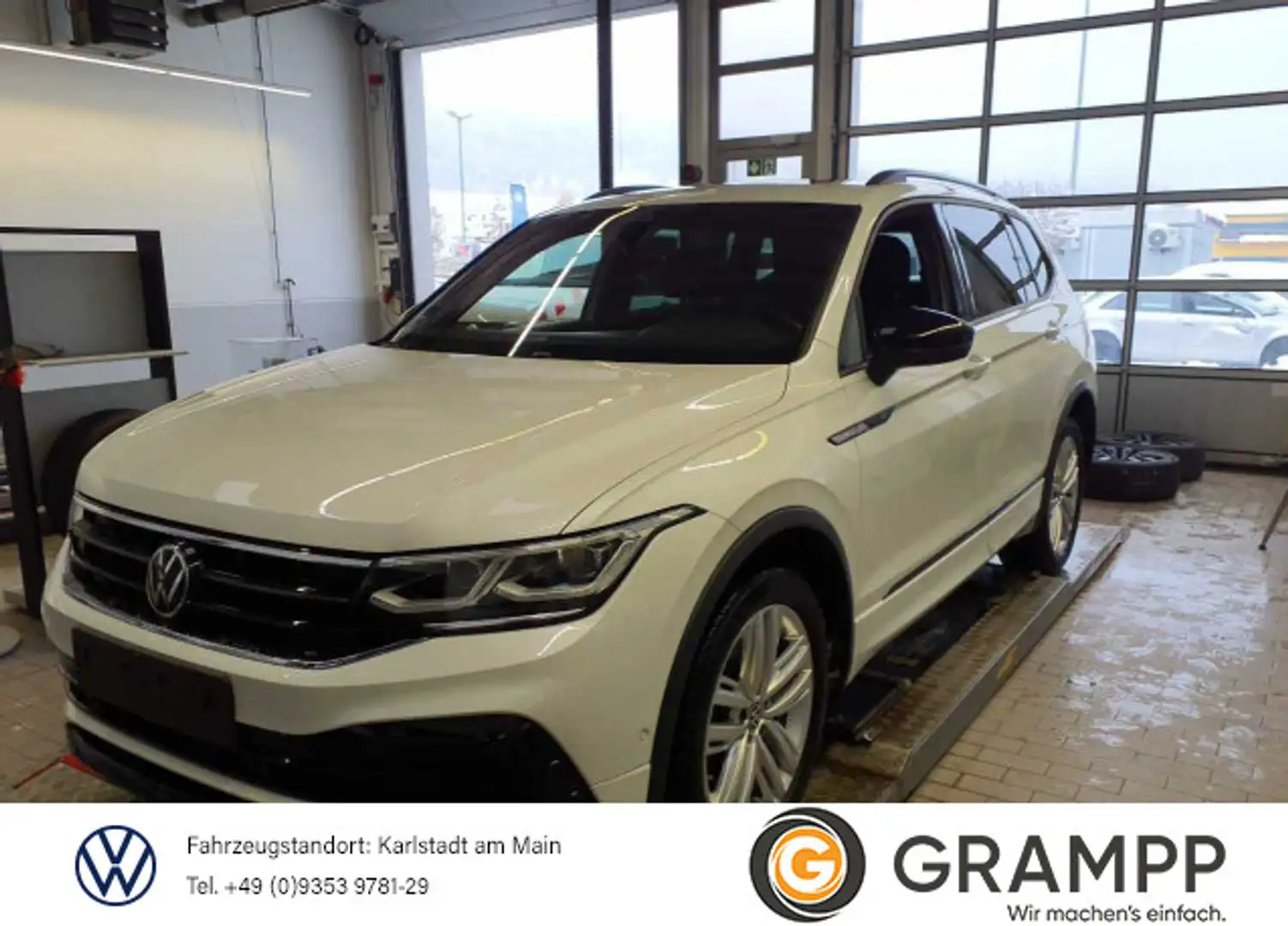 Volkswagen Tiguan Allspace R-Line 2.0TDI DSG 4M +AHK+360°+ Blanc - 1