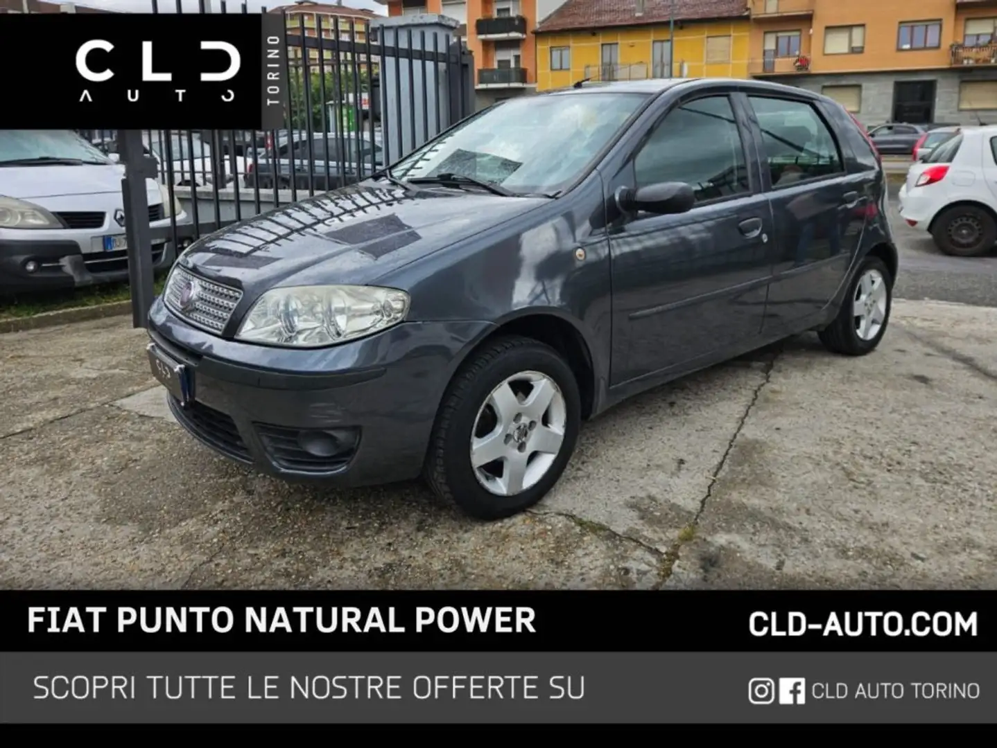 Fiat Punto Classic 1.2 5 porte Natural Power Active Grigio - 1