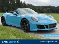 Porsche 991 911 Carrera 4 GTS Cabriolet Miamiblau 1.Hand