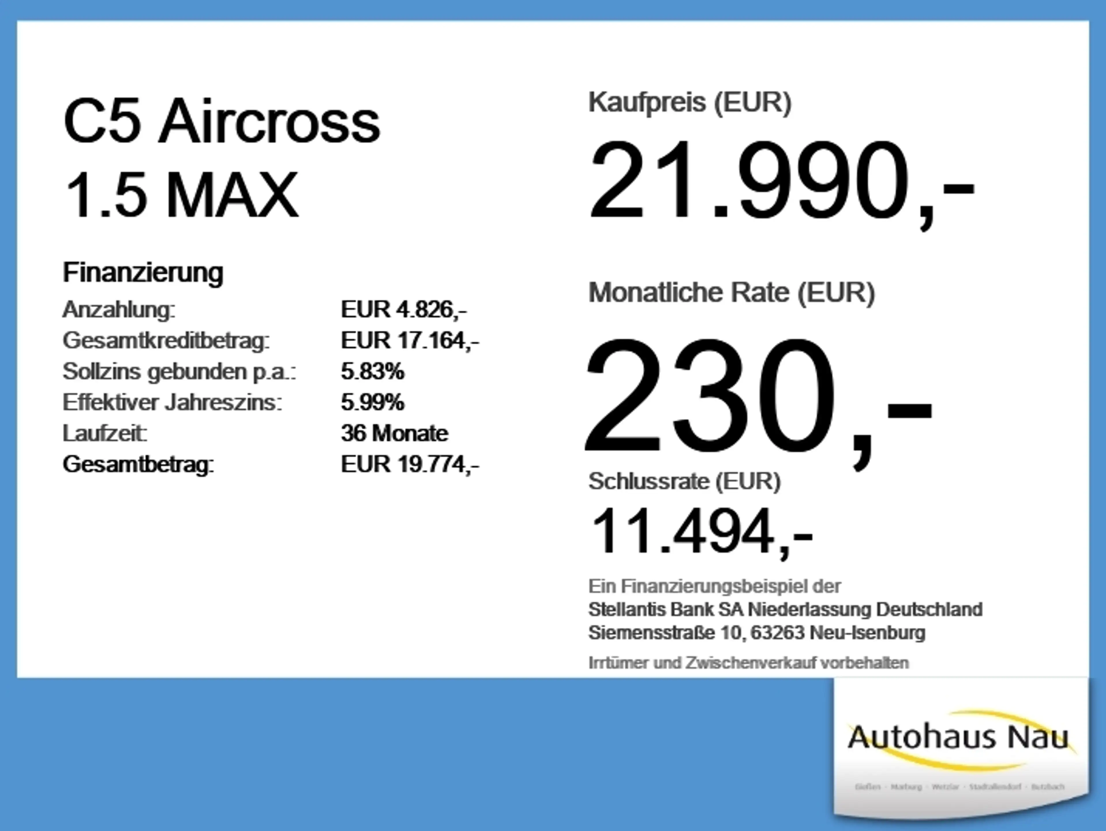 Citroen C5 Aircross 1.5 MAX Diesel! Automatik! — photo 6