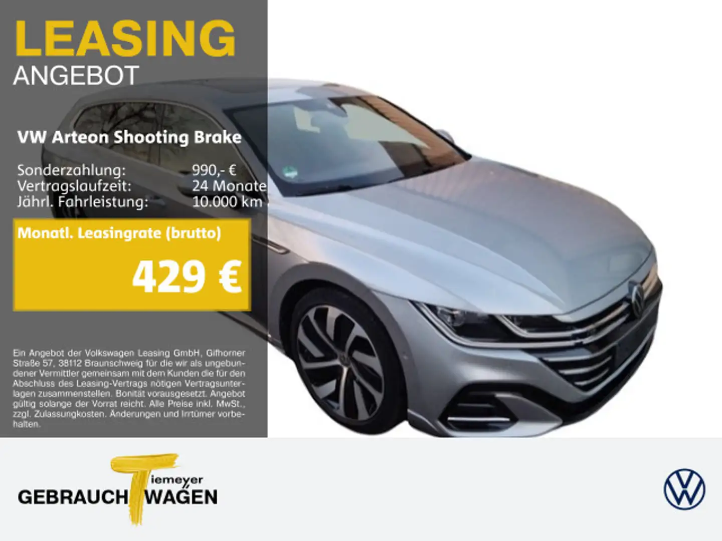 Volkswagen Arteon 2.0 TSI DSG 4M R-LINE UPE8 Silber - 1