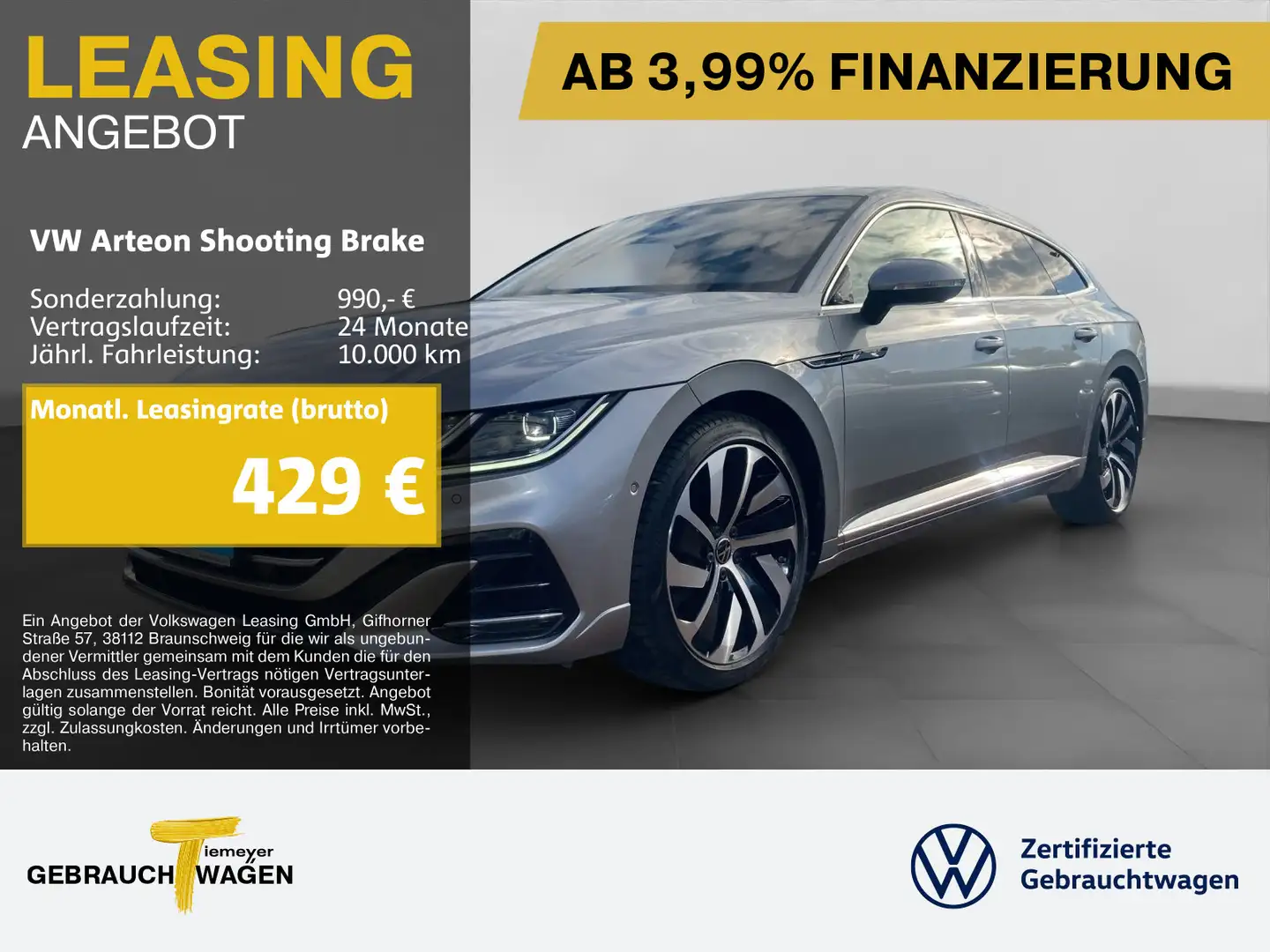 Volkswagen Arteon 2.0 TSI DSG 4M R-LINE UPE8 Argent - 1