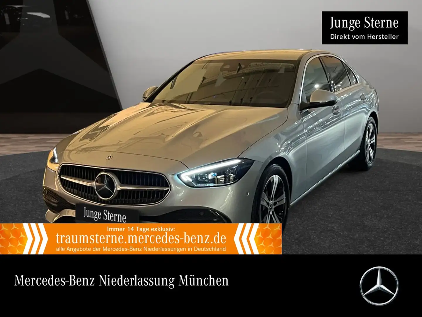 Mercedes-Benz C 180 AVANTG+360+KEYLESS+9G Silber - 1