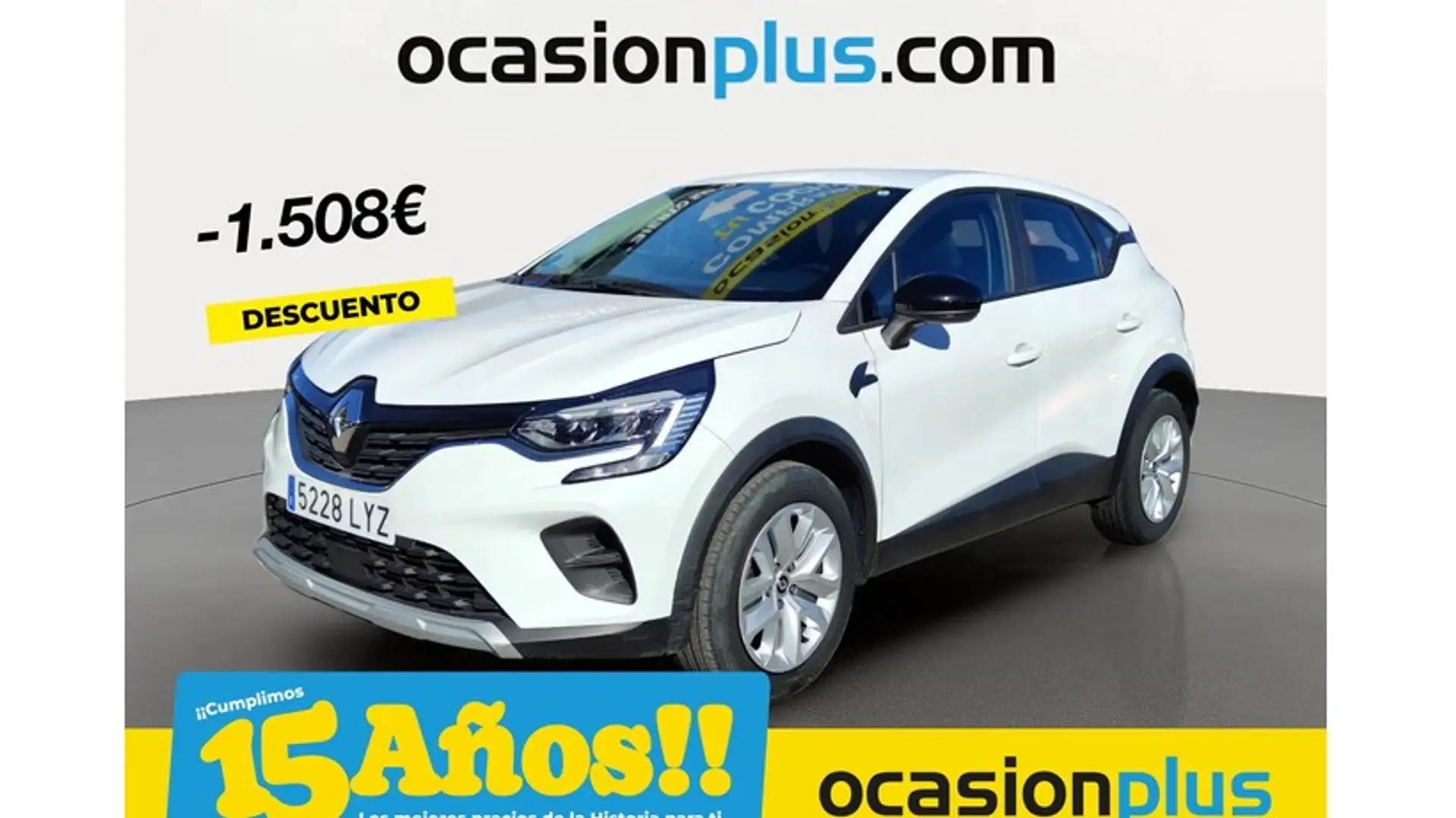 Renault Captur TCe Intens 74kW GLP Blanc - 1