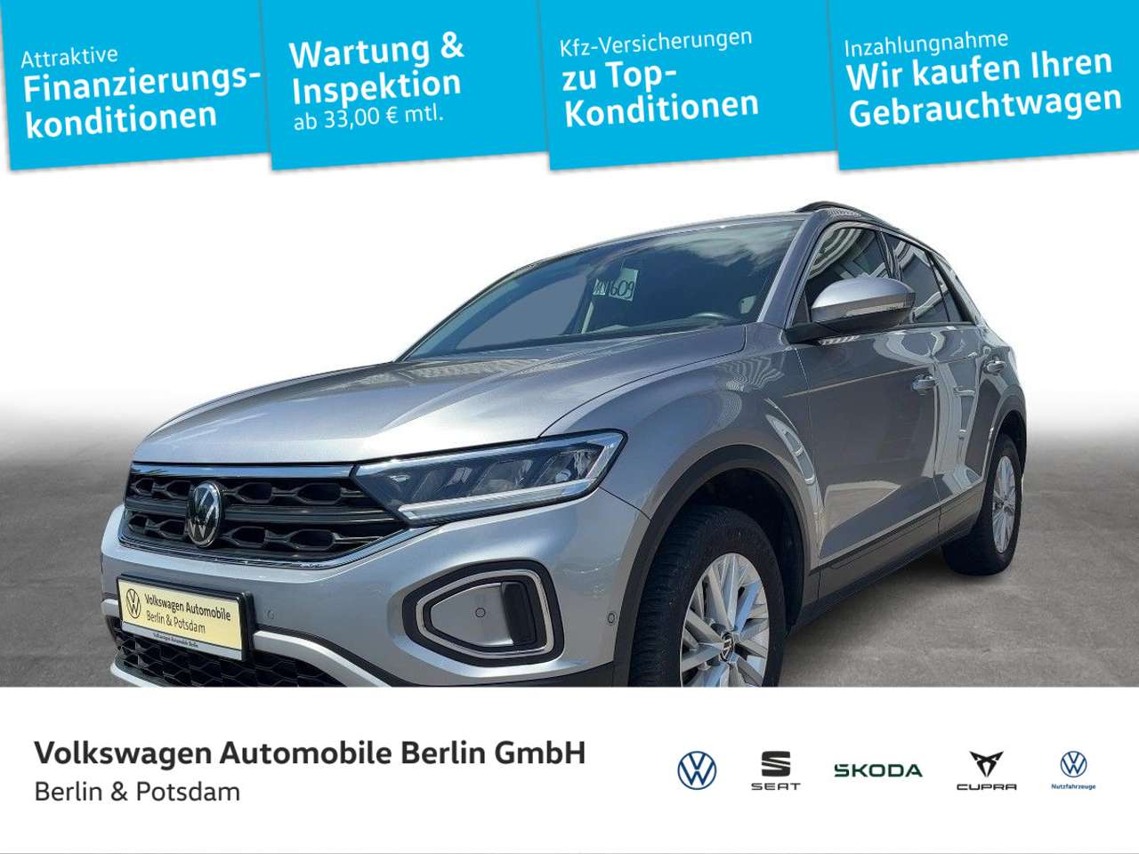 Volkswagen T-Roc 2023 — 1.5 TSI DSG Life Climatronic Navi LED PDC