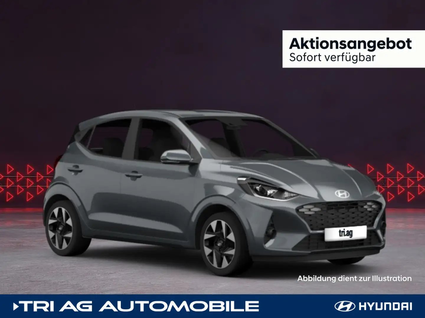 Hyundai i10 Select Einparkhilfe Navigation Klima Carplay Grau - 1