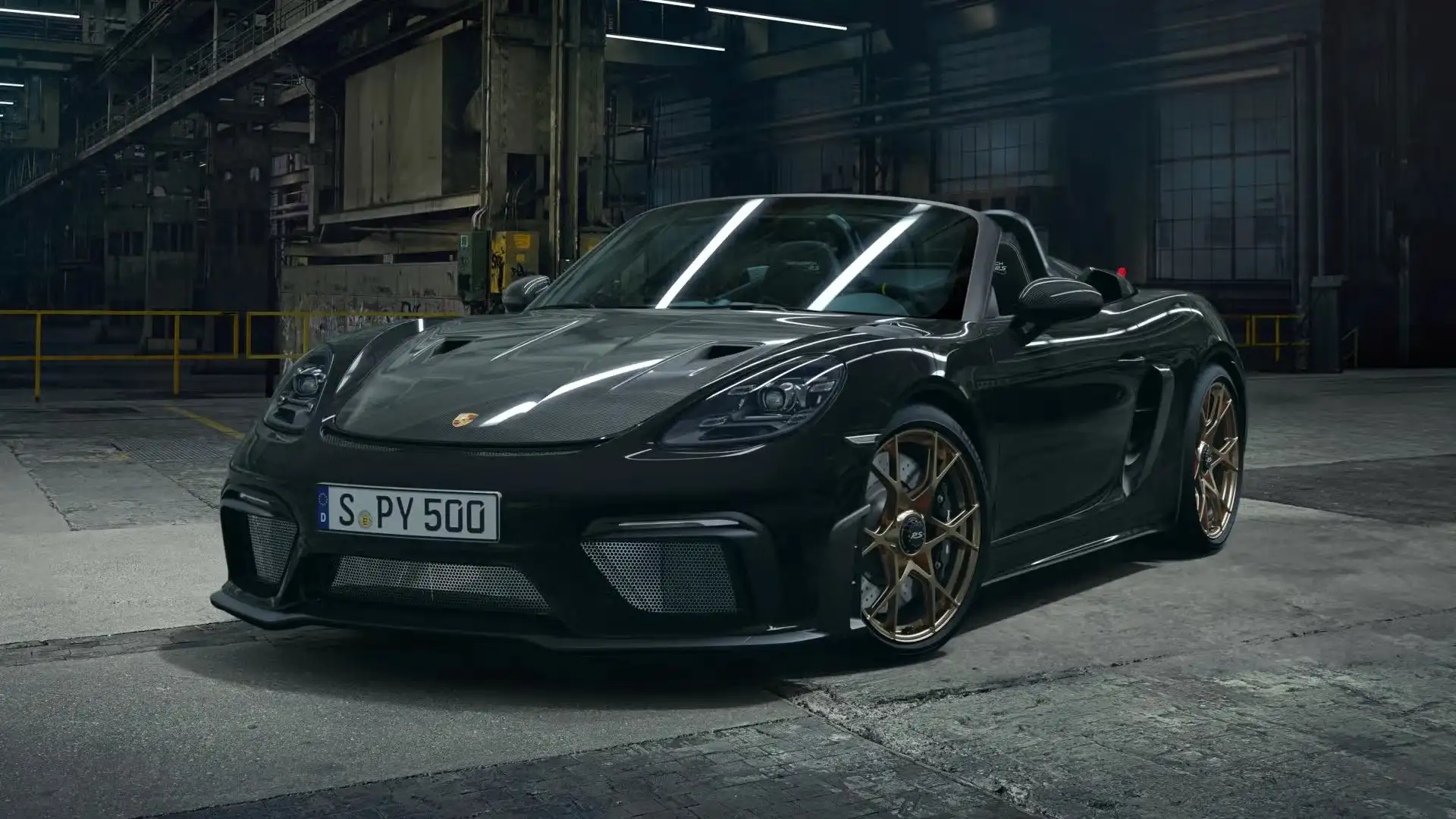Porsche 718 Spyder 4.0 RS pdk 500cv - Pronta consegna - Weissach Black - 1