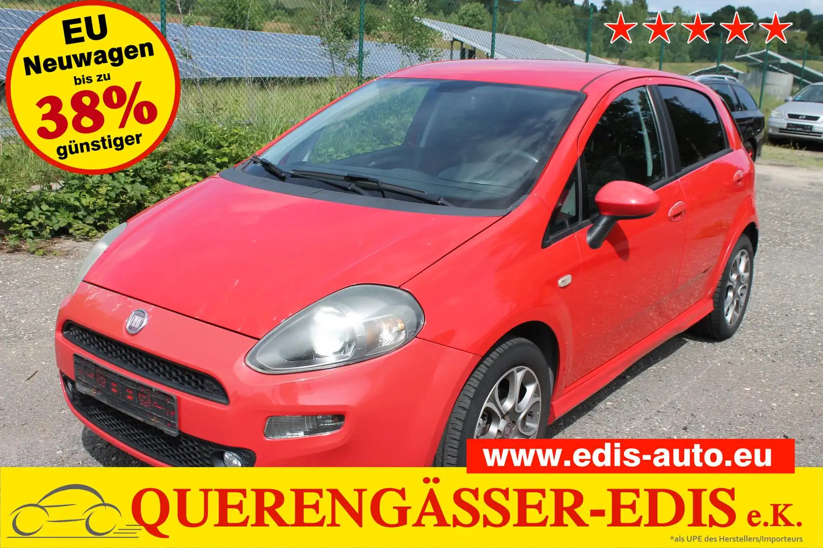 Fiat Punto 1.4 8V "Lounge" 57 kW (77 PS), Schalt. 5-Gang, ... Rot - 1