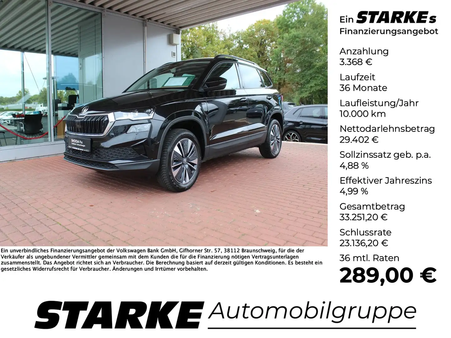Skoda Karoq 1.5 TSI DSG Selection Schwarz - 1