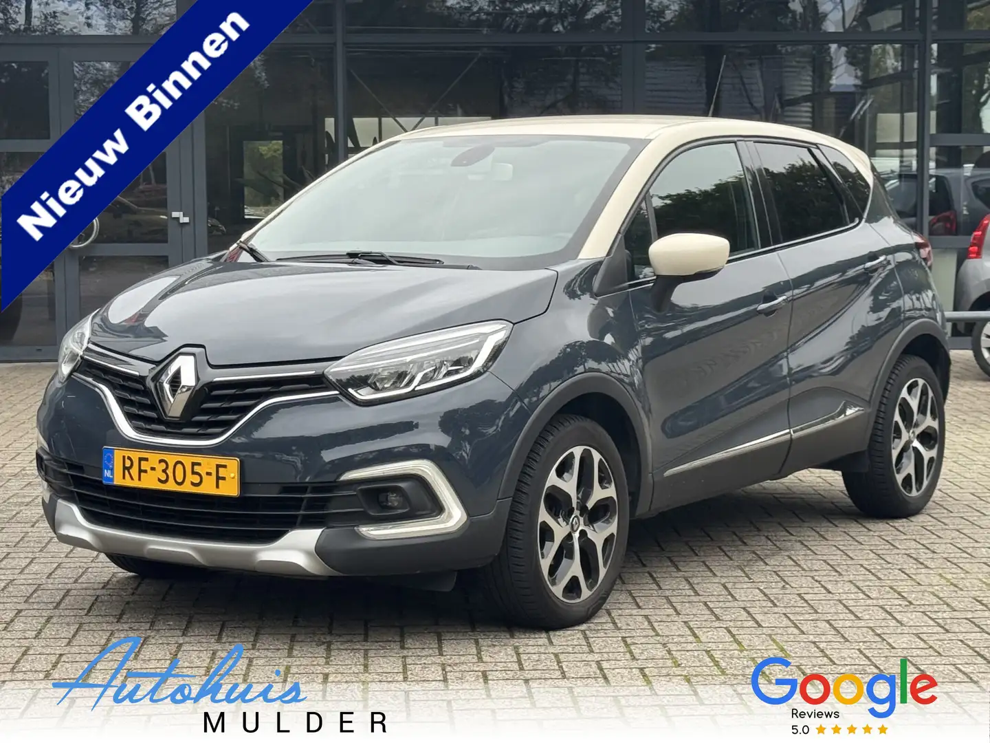 Renault Captur 0.9 TCe Intens Clima/Key-lessCruise/Navi/LM-Velgen Bleu - 1