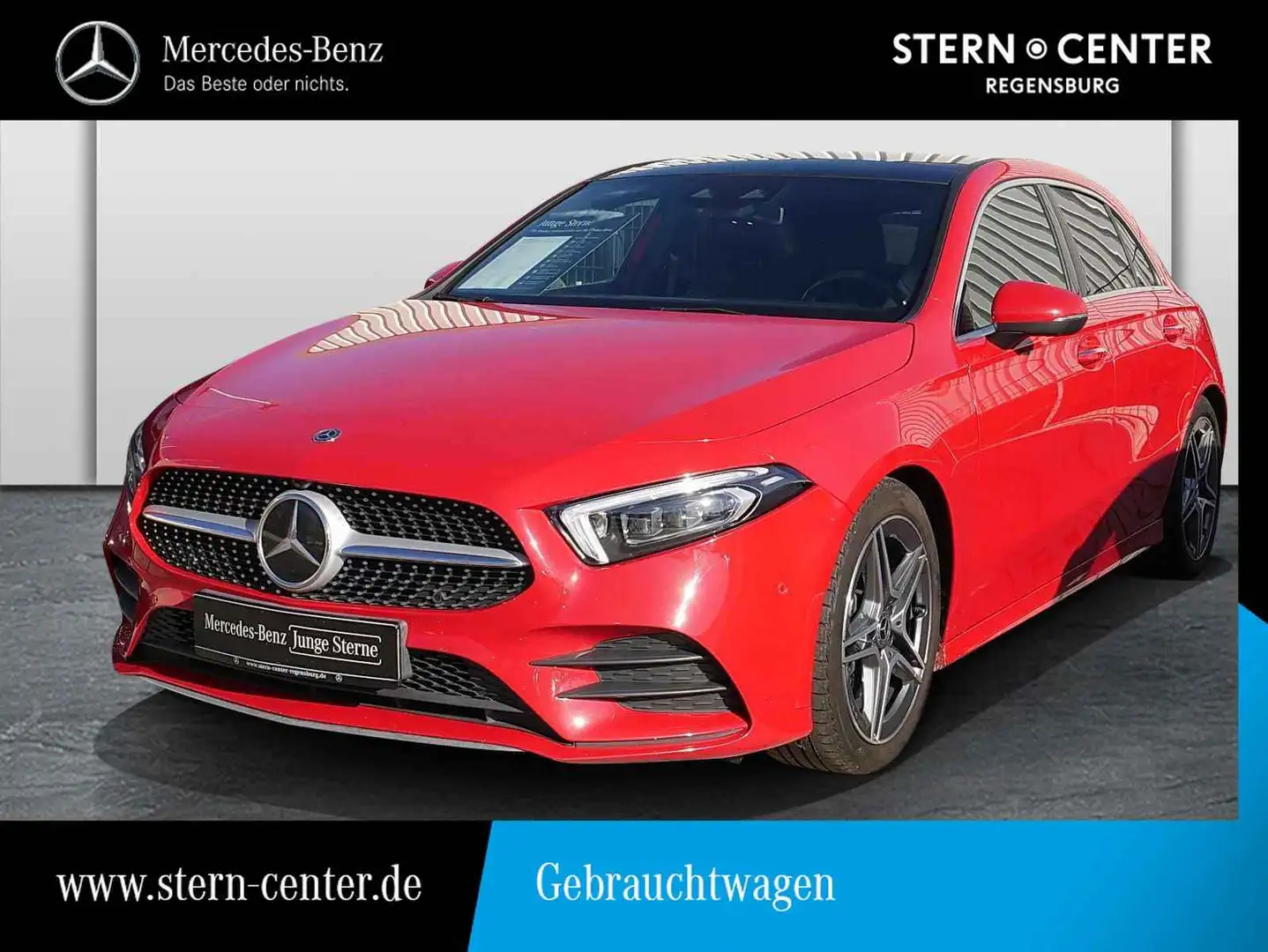 Mercedes-Benz A 220 4M Kompaktlimo AMG+DISTR.+MEMORY+PANO+AHK+ Rot - 1