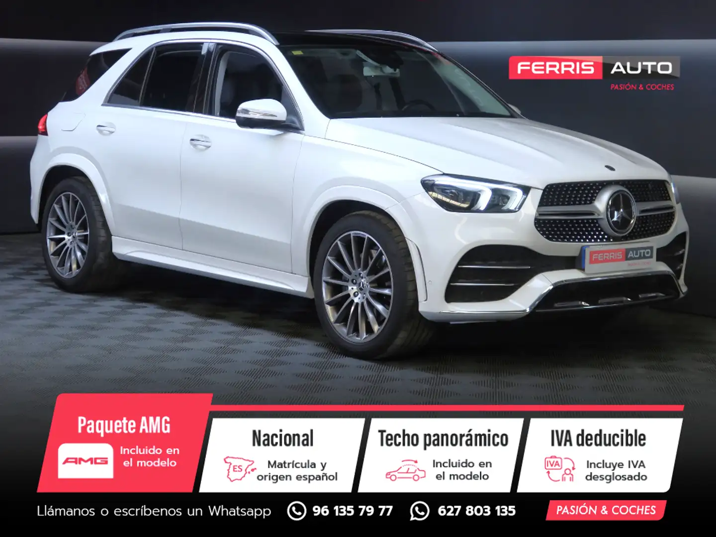 Mercedes-Benz GLE 300 300d 4Matic Aut. Blanc - 1