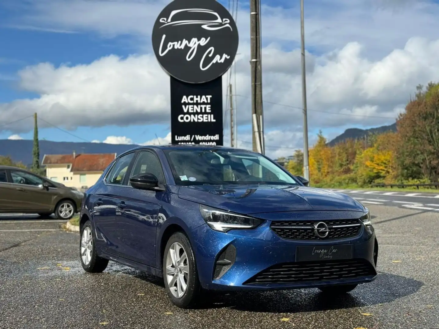 Opel Corsa 100 ch Elegance CARPLAY Blauw - 1