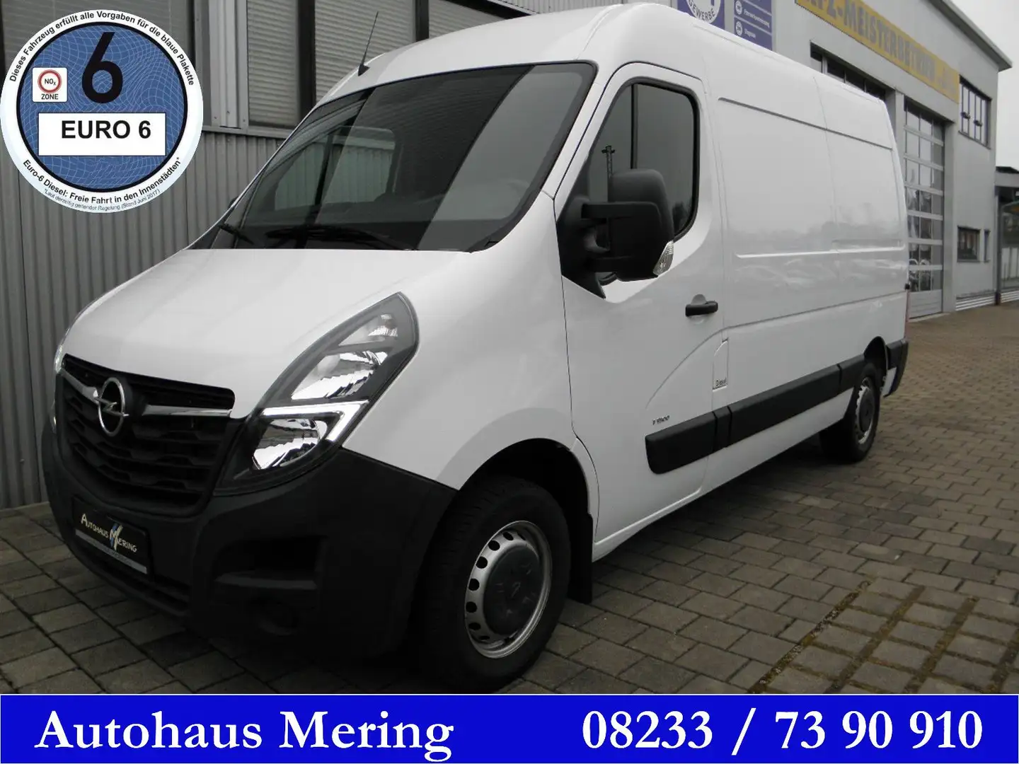 Opel Movano B Kasten L2H2 3,5t Navi AHK Klima 2,3 136 Weiß - 2