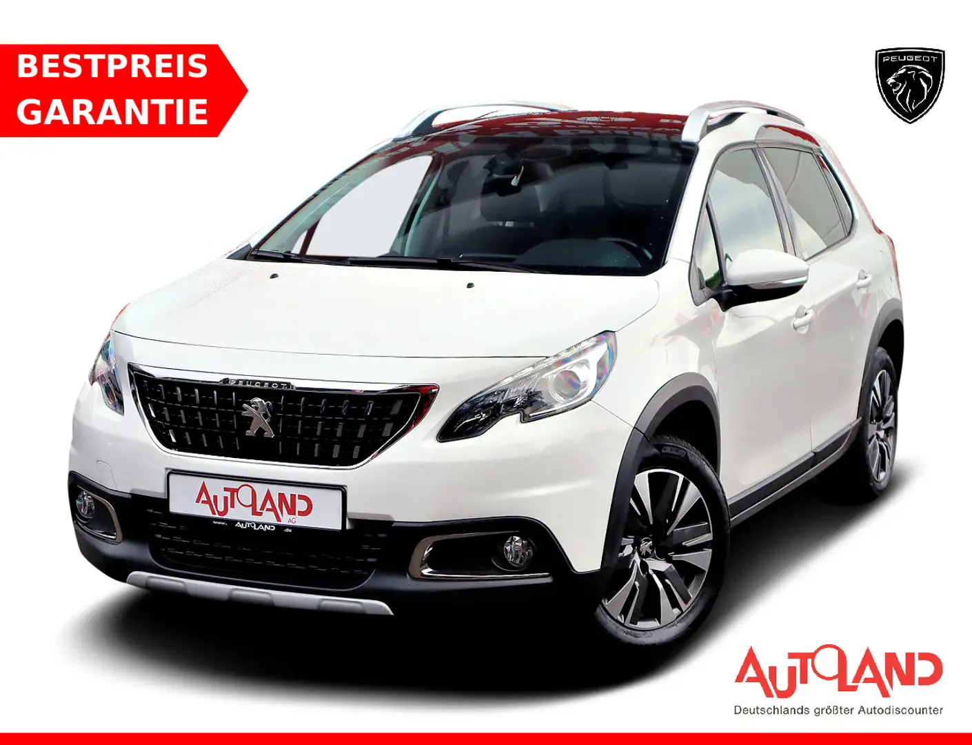 Peugeot 2008 1.2 PureTech Allure Navi Panorama Kamera Weiß - 1