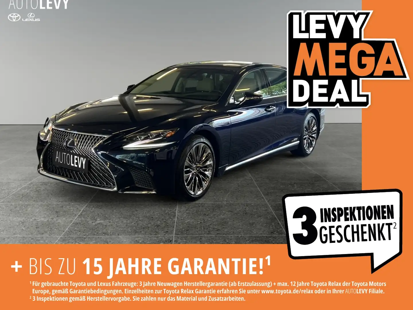 Lexus LS 500 h Hybrid AWD Executive Line *8FACH*MATRIX* Синій - 1